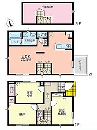 常盤貸家 Ｄ 2SLDKの間取り