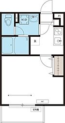 リブリ・ヒルトップ スクエア 2階1Kの間取り