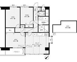 ベイイースト 3LDKの間取図画像