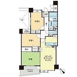 ライオンズプラザ井土ヶ谷第2 3LDKの間取図画像