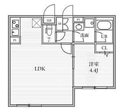 ＴＨＥ ＰＡＬＭＳ大島 3階1LDKの間取り