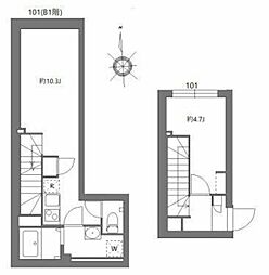 シティウォーク品川中延 1LDKの間取図画像