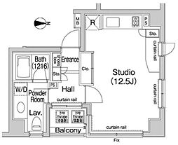 コンフォリア池袋 ワンルームの間取図画像