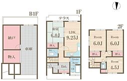 テラスハウス小竹町 2階4LDKの間取り