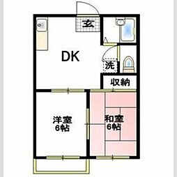 5thタウン 2DKの間取図画像