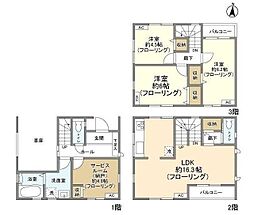 Ｋｏｌｅｔ足立入谷03 3LDKの間取り