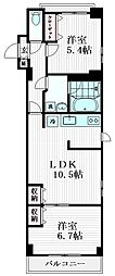 マグノリアY2K 4階2LDKの間取り