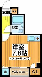 メゾンドリシェス ワンルームの間取図画像