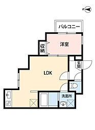 福岡市博多区麦野4丁目アパート 1LDKの間取図画像