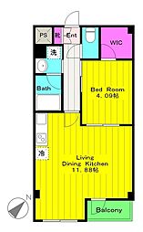 ＰＥＡＲＰＡＲＫ4 2階1LDKの間取り