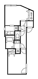 ブランシェ新中野 1LDKの間取図画像
