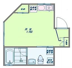 レジェンシア中野 ワンルームの間取図画像