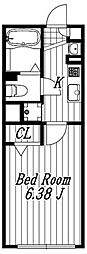 リーリオ堀切 1Kの間取図画像