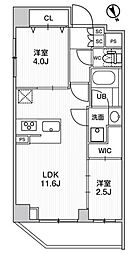 ステージファースト浅草橋IV 4階2LDKの間取り