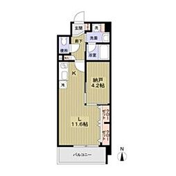 マロンラポール 1SKの間取図画像