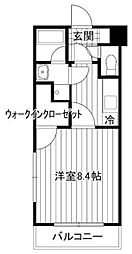 プリムローズ 2階1Kの間取り