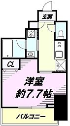 JR中央線 八王子駅 徒歩8分の賃貸マンション 6階1Kの間取り