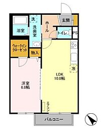 ライブハウス都賀 1LDKの間取図画像