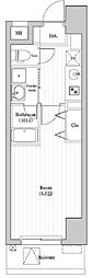 アーバンパーク三ノ輪2 1Kの間取図画像
