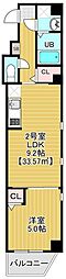 ジニアック アサクサ 702 1LDKの間取図画像