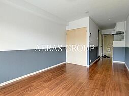 野崎ハイム 1階ワンルームのリビング/ダイニング