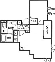 メゾンド・グローリー 1LDKの間取図画像