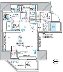 ディアレイシャス蒲田2 ワンルームの間取図画像