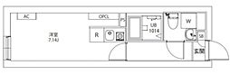 AXIA M-City武蔵小山 ワンルームの間取図画像