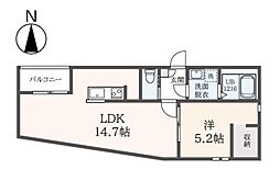 (仮称)REGALEST喜多見 1LDKの間取図画像