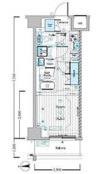 MAXIV西川口 1Kの間取図画像