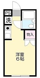 サンライフスカイ ワンルームの間取図画像