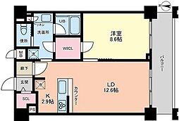 プライマル板橋本町 4階1LDKの間取り