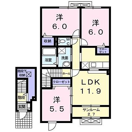 カームリー２_間取り_0