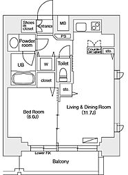間取図画像 1LDK