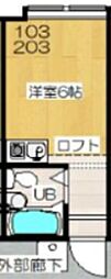 メゾン・イワト ワンルームの間取図画像