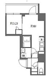 アラート横濱桜木町II 1LDKの間取図画像