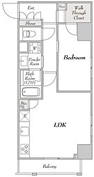 MYRIA RESIDENCE Komagome 3階1LDKの間取り