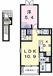 アーバンソレイユ 1LDKの間取図画像