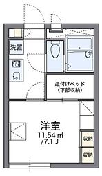 レオパレスイシイ 1階1Kの間取り