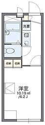 レオパレスフエリチタ 1階1Kの間取り