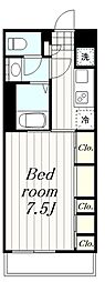 リブリ・プモリ2 1Kの間取図画像