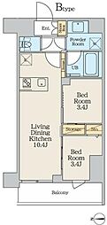CREATIF本所吾妻橋 2LDKの間取図画像