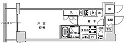 プライマル千石 1Kの間取図画像