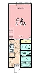 間取図画像 1K