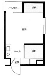 MAINSTAGE池袋本町第2 ワンルームの間取図画像