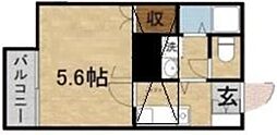 TPSハイツ鶴瀬 1Kの間取図画像