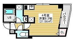 グラン・セントラル 3階1Kの間取り