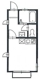 吉澤ホームズII 1階ワンルームの間取り