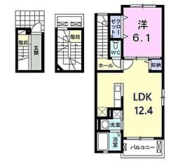 サンリット王禅 1LDKの間取図画像