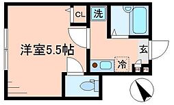 バーミープレイス上板橋 1階1Kの間取り